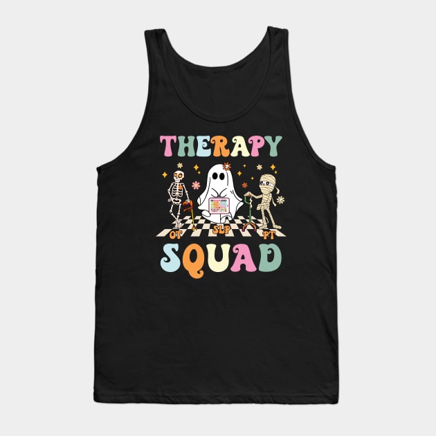 Therapy Squad SLP OT PT Team Halloween Speech Physical Tank Top by antrazdixonlda